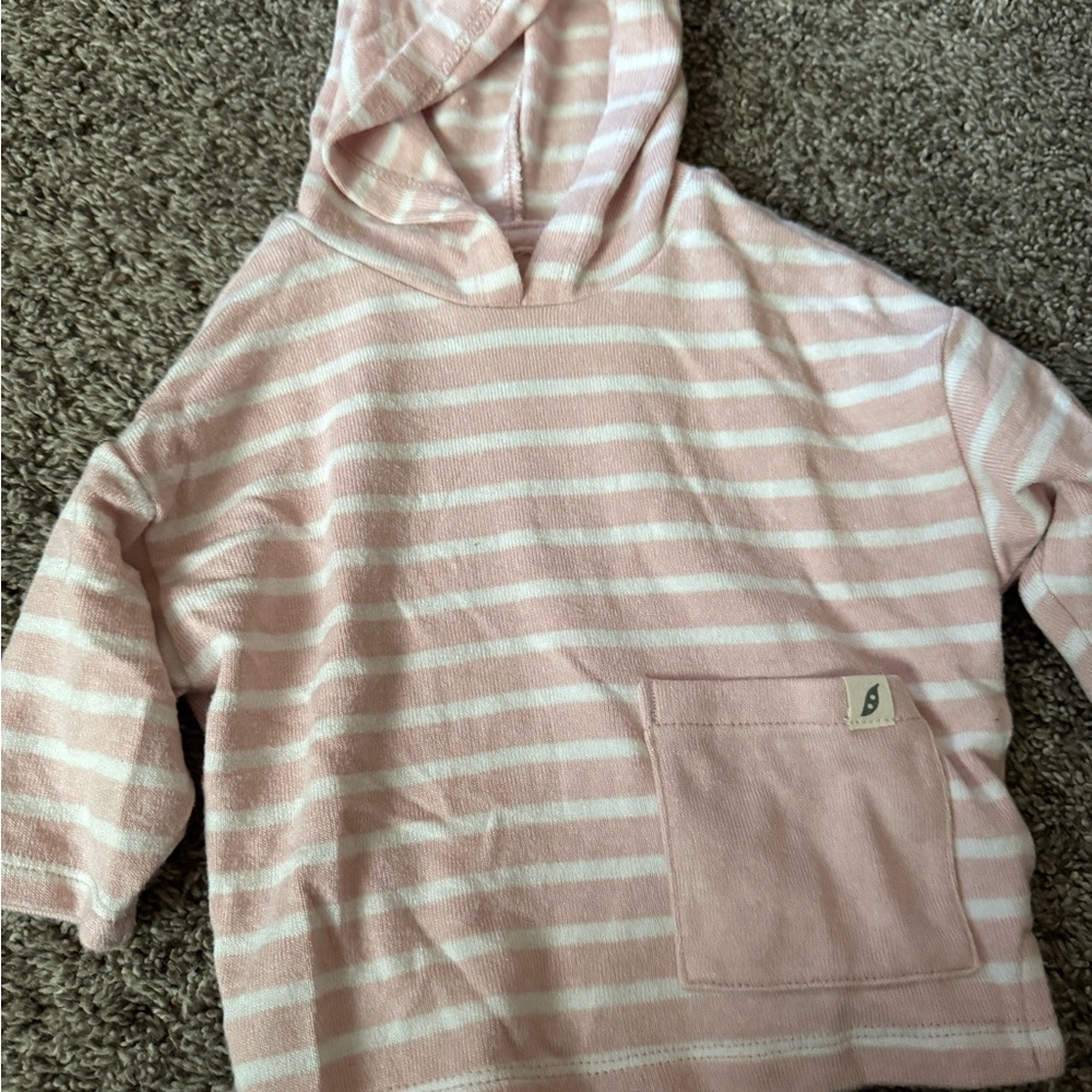 Striped Pink Kids Hoodie
